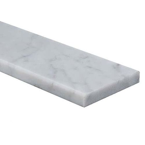 Carrara Bianco 36-in x 4.5-in Marble Sill