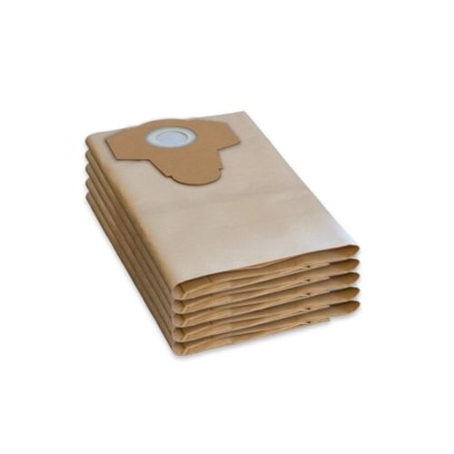 8-Gallon Vacuum Bags, Brown Paper, Pack of 5