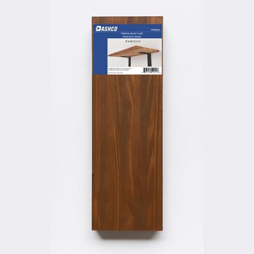 36-Inch Oiled Pine Shelf