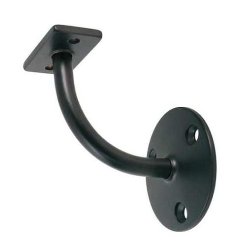 Support de main courante en acier noir