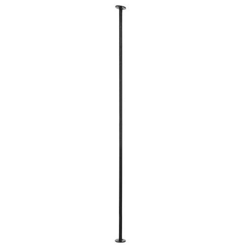 Barreaux d'escalier en fer forgé 3/8 po x 39 5/8 po noir mat (2/pqt)
