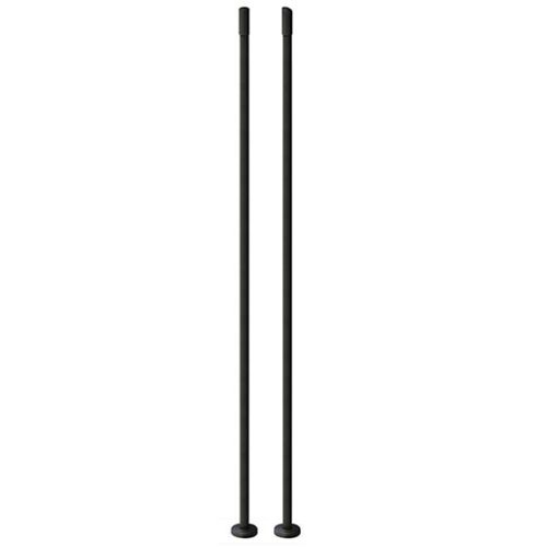 Balustre rond droit en fer 40,5 po noir mat (2)