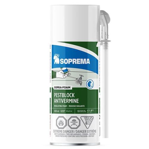 Mousse isolante Sopra-Foam antivermine, 12 oz