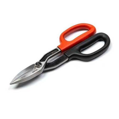 Cisailles à coupe droite de ferblantier Wiss 10 po en acier, rouge/noir