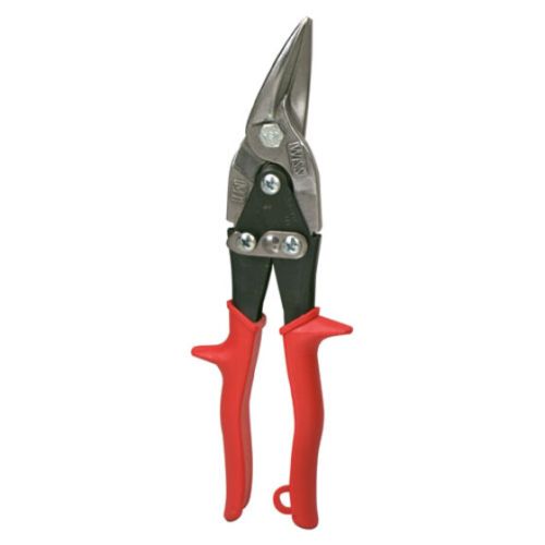 Cisailles de type aviation Metalmaster , coupe à gauche, 9 3/4", rouge
