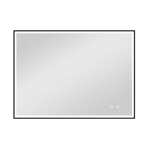 23 x 29-in Matte Black Rectangular LED Mirror
