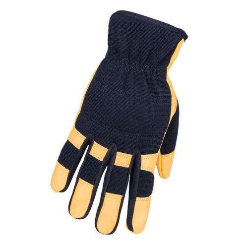 Gants hybrides doublés en cuir de chèvre XL