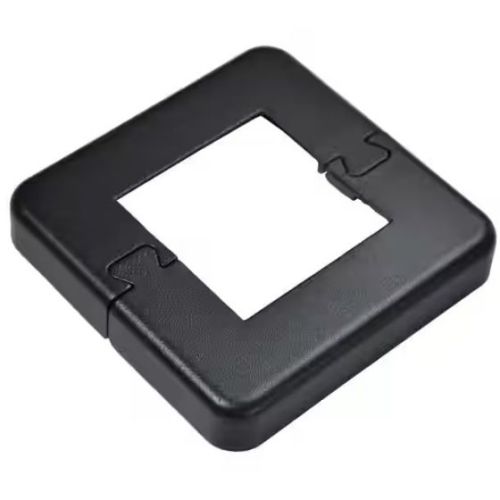 Two-Piece Aluminum Base Plate Cover for 2-1/4" Post, Textured Black