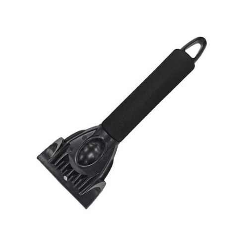 Ice Scraper in Black Plastic - 6-in