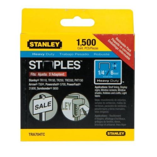 1/4 in Heavy Duty Staples (1500 pc)
