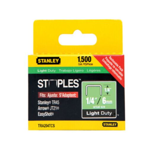 1/4 in Light Duty Staples (1500 pc)