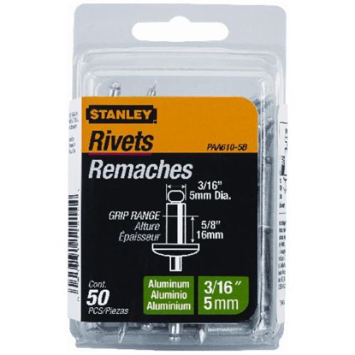 Aluminum Blind Rivets 3/16" x 5/8" 50 Pack