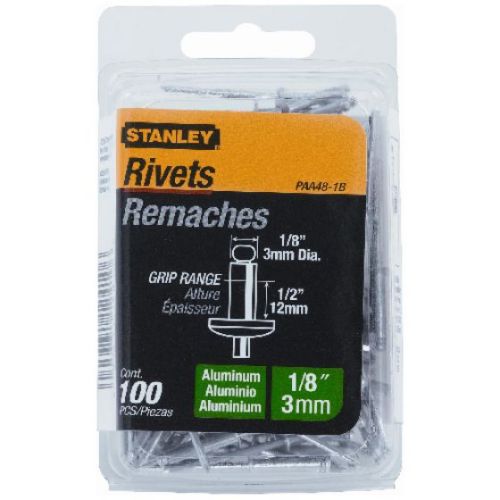 Aluminum Blind Rivets 1/8" x 1/2" 100 Pack