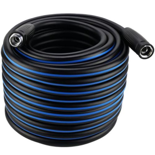 Hybrid Polymer 5/8-in Dia. Heavy-Duty Black Garden Hose - 100 feet