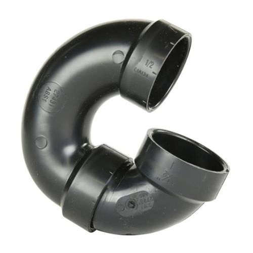 ABS DWV P-trap, 1-1/2" socket, without plug