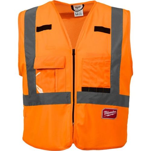 Class 2 High Visibility Orange Safety Vest XL/2XL CSA