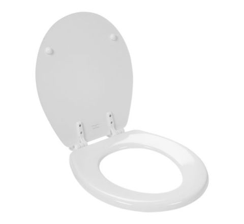 Toilet Seat Wood Moulded Round White