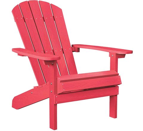 Chaise adirondack polybois - rouge