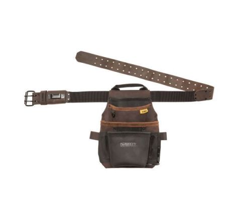 Leather Tool Pouch & Belt - 12 pockets