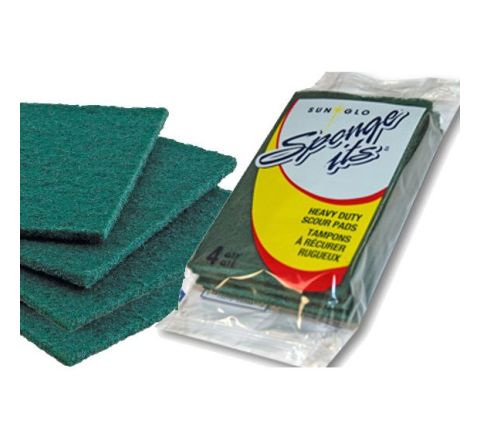 4-Pack Green Rough Scouring Pads