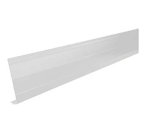 Fascia en aluminium, blanc pur, 8" x 9'10"