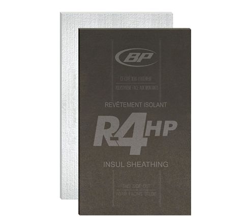 4-ft x 9-ft x 1-1/8 in R-4 Insulation Sheathing Black Fibreboard Wall Panel