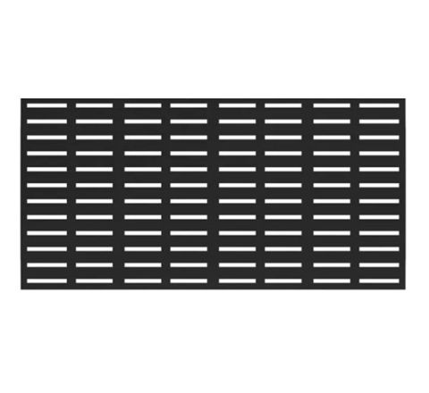 Boardwalk Decorative Panel - 34" x 68" - Black