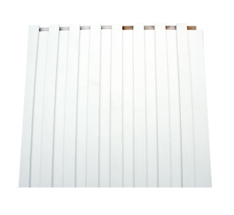 Zen Wall Paneling - 6-1/4" x 8' - HDF - White - 8.33 squre feet