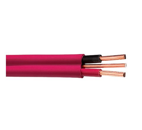 Household Building Wire - 10/2 NMD90 - 30 A - Red - 75 m