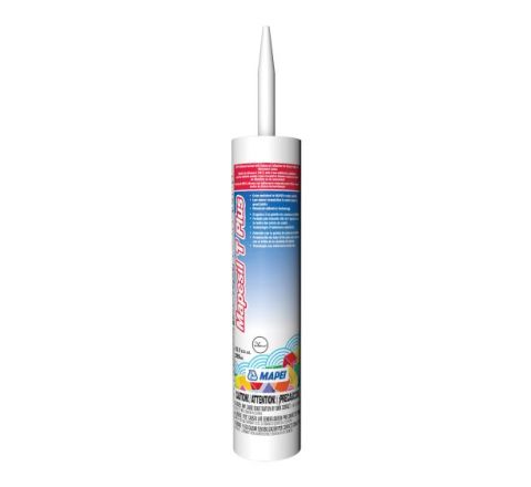 Mastic de silicone Mapesil T Plus, 5093 Gris Chaud, 299 ml