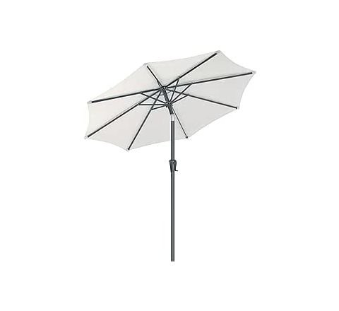 Tilting Grey Patio Umbrella 7'