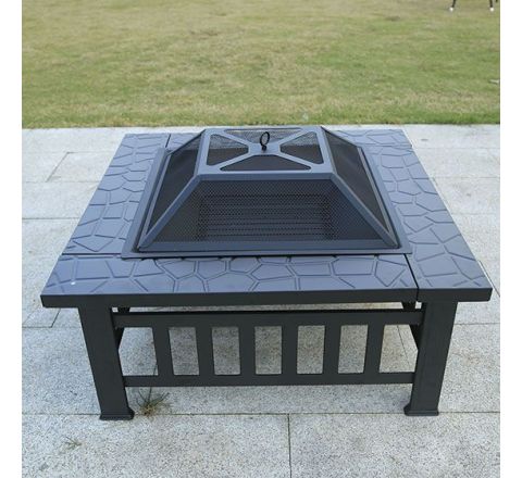 Outdoor Firepit With Cooking Grate