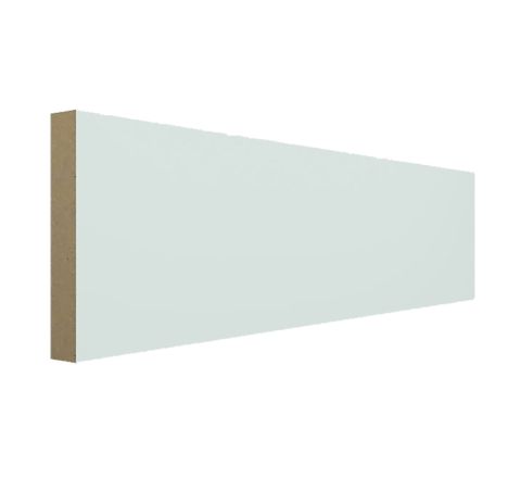 Modern MDF Baseboard 3/8"X3-1/2"X8' with Primer