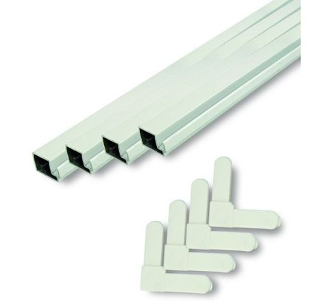 Aluminum Frame Kit 60" X 7/16" White