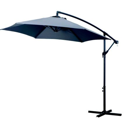 9 Ft. Offset Charcoal Patio Umbrella