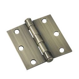 Door hinge - Antique brass - 3" - 2/Pkg
