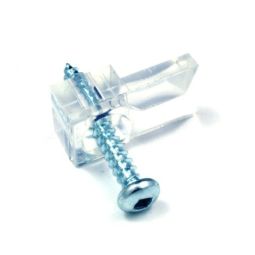 Supports à miroir en plastique 1/4" (8)