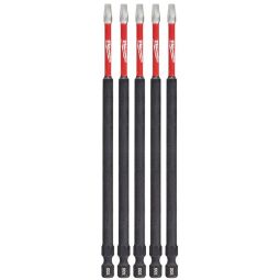 6 in. Square Recess #2 SHOCKWAVE Impact Power Bit   5 Pack