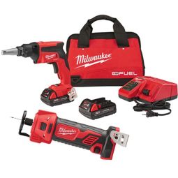 Ensemble de pistolet à vis pour cloisons sèches M18 FUEL & outil de découpage