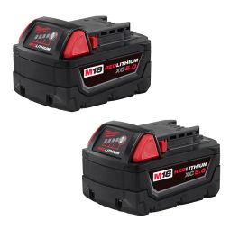 M18 18V Lithium-Ion XC Extended Capacity Battery 5.0Ah (2-Pack)