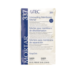 TEC Uncoupling Membrane Mortar TA337 22.68Kg Grey Tile mortar
