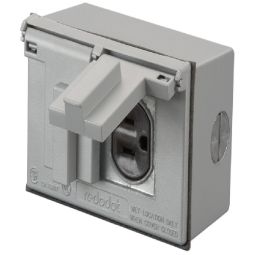 Duplex Outlet Kit White  15A