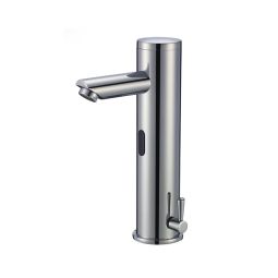 Robinet de lavabo chrome poli avec détecteur de mouvement