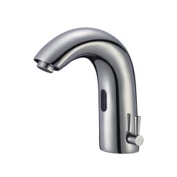 Robinet de lavabo chrome avec détecteur de mouvement