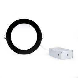 Luminaires encastrés DEL ultra mince 9w 4" noir mat 3000k (Unité)