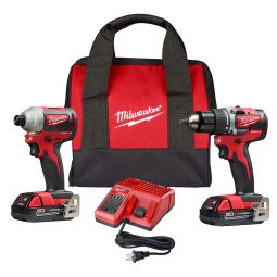 M18 Brushless Compact Drill/Impact Combo with 2 Batteries 2.0Ah