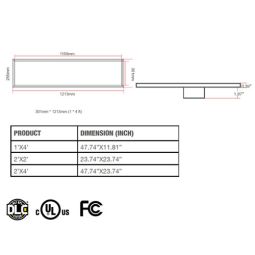 Panneaux DEL 24X24   4000K 40W