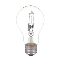 Halogen Light Bulb 43W A19 Clear 2/Pck