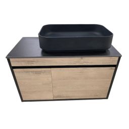 Vanité Céramique Noir Mat 31.5"