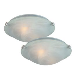 Ceiling Lamp Nickel 12" pack of 2